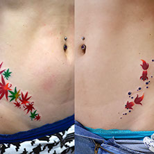 紅葉金魚のタトゥー